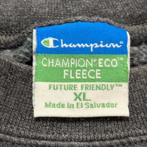 Vintage 90s Georgia Tech Sweatshirt Mens XL Champion Eco Fleece Gray Y2K - Picture 3 of 6